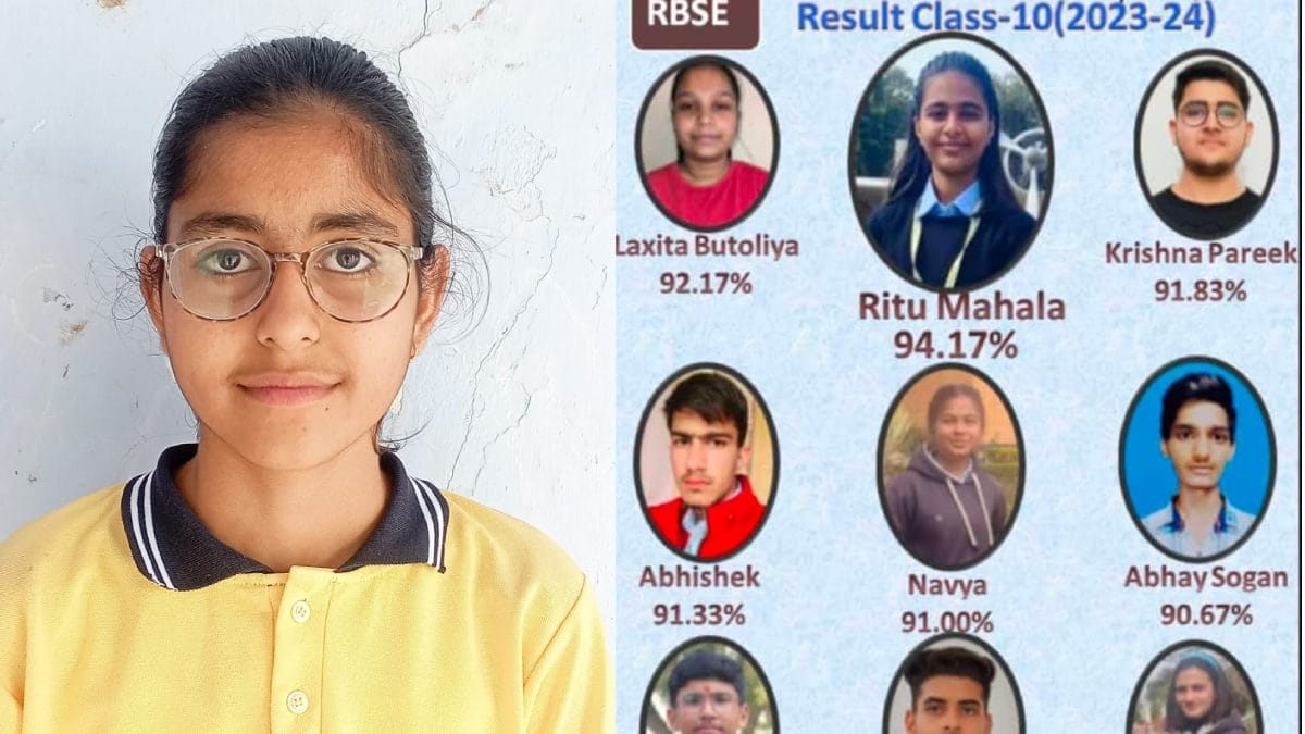 Rajasthan 10th Result 2024 Sikar Topper