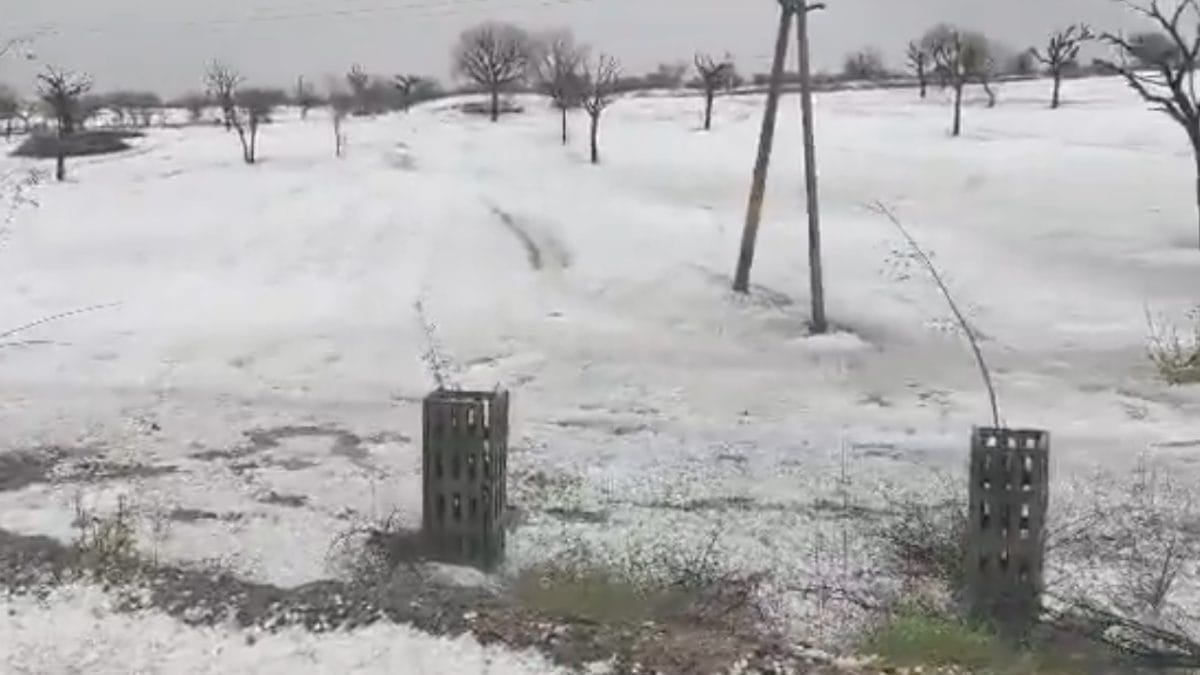 rajasthan hailstorm photo