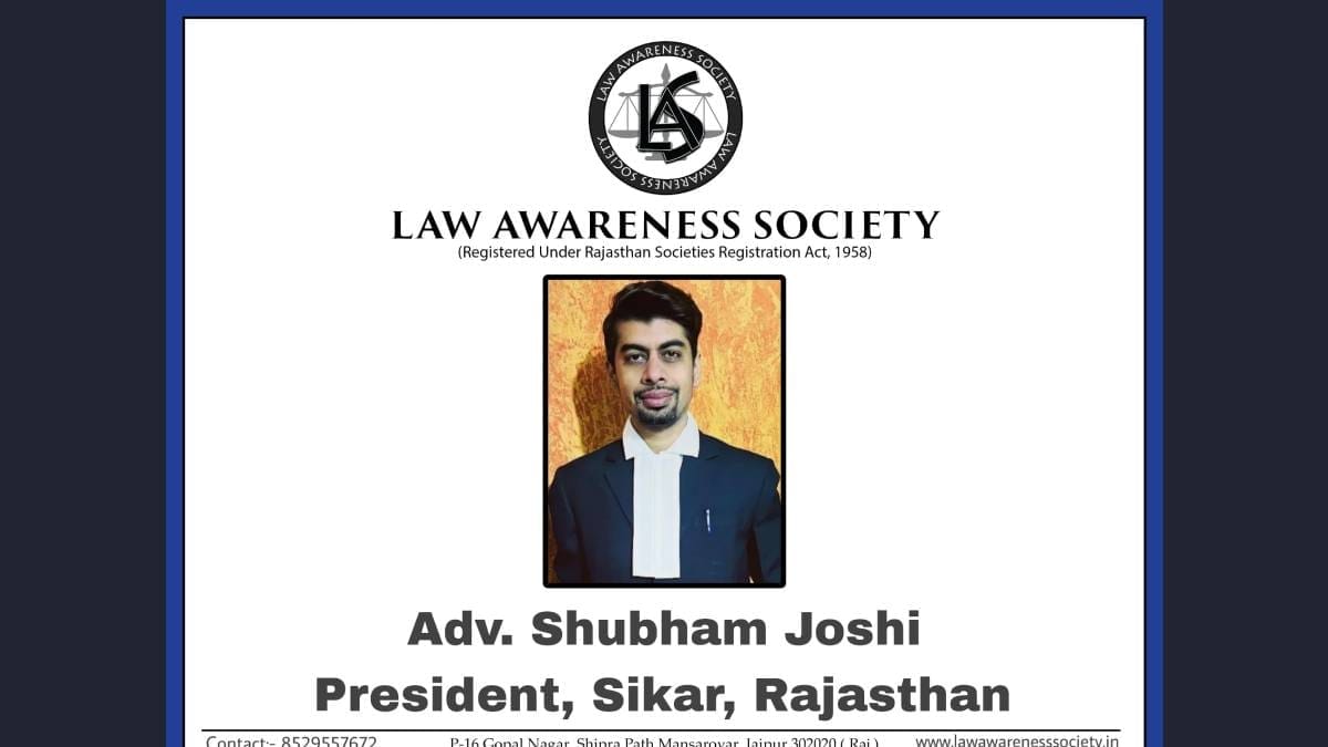 Adv shubham joshi sikar