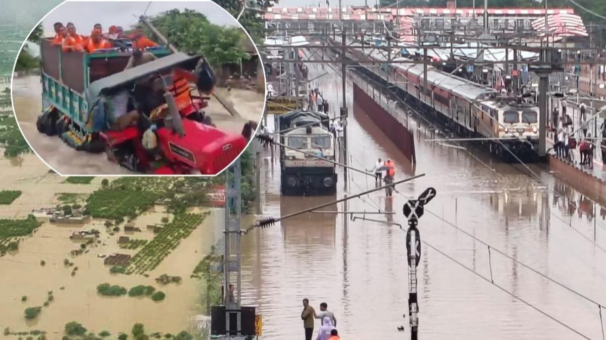 Heavy rain rajasthan