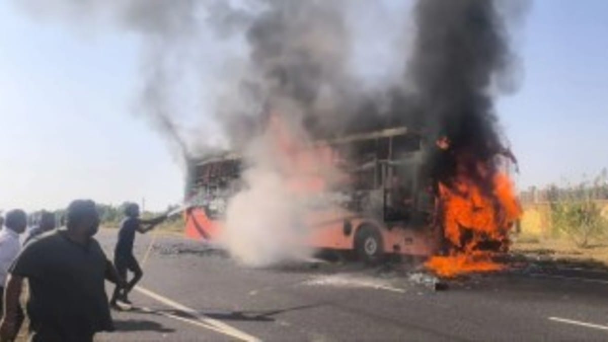 Jaisalmer bus fire