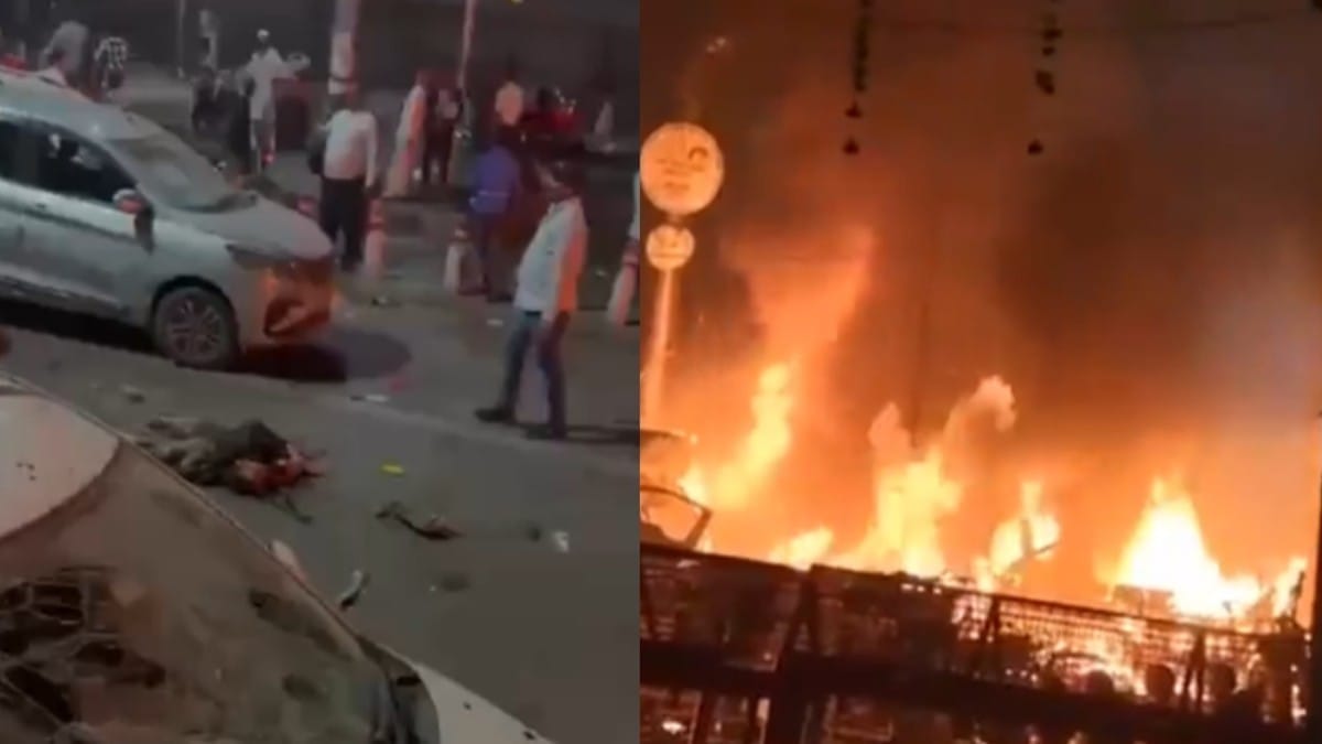 Delhi Explosion Near Red Fort Metro Station