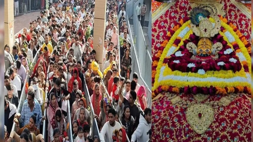 Khatu Shyam Temple Crowd on New Year in Sikar