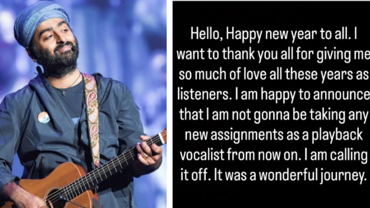 Arijit Singh Announces Unexpected Retirement from Playback Singing