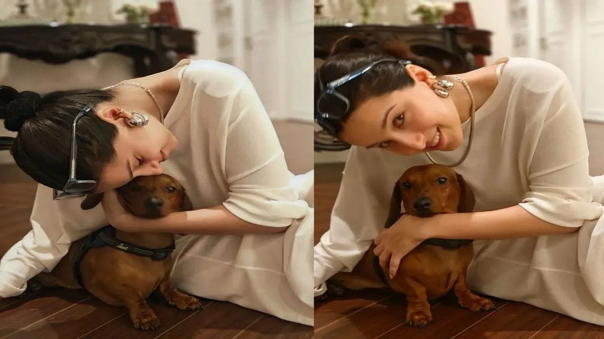 Tara Sutaria cute pet photos