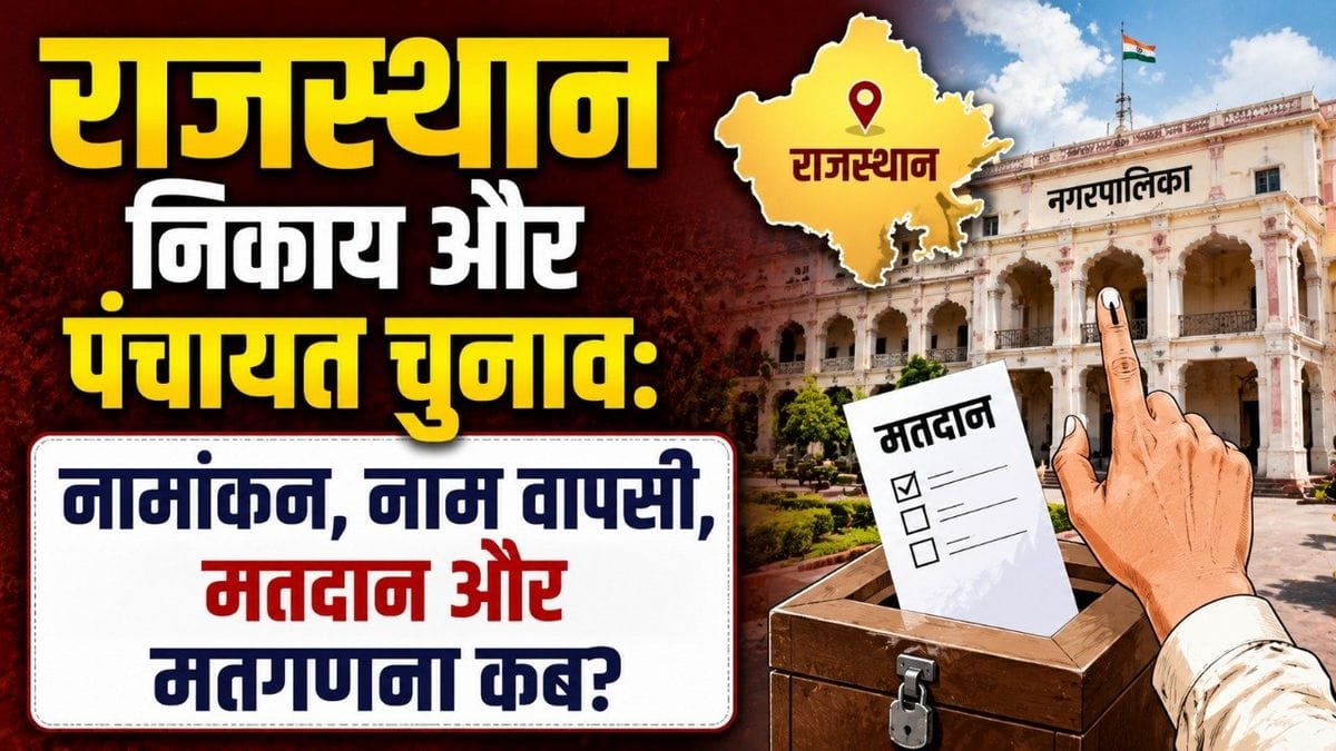 rajasthan local body polls schedule