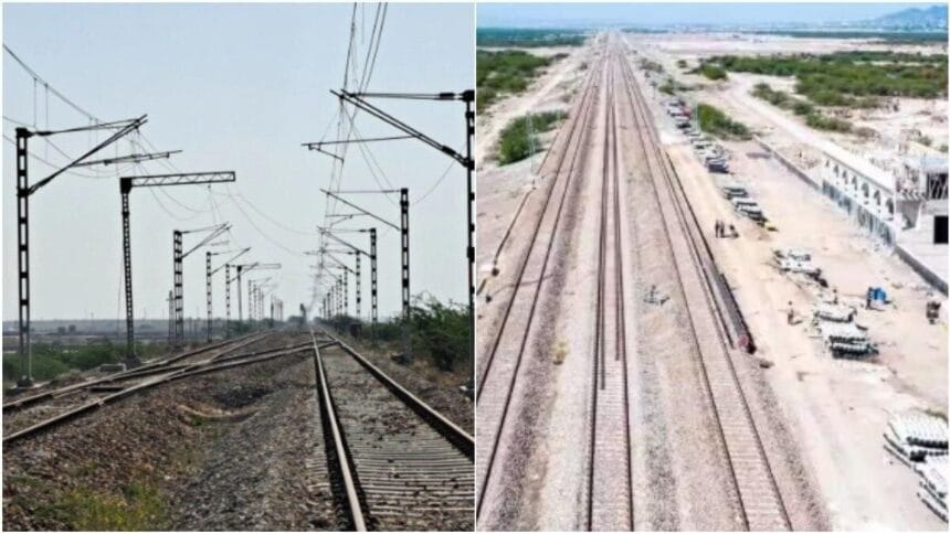 High speed train track rajasthan