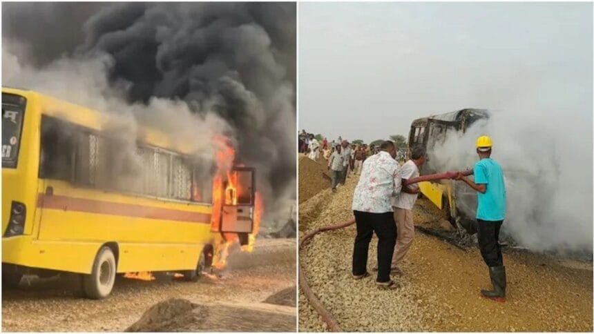 jaisalmer school bus fire