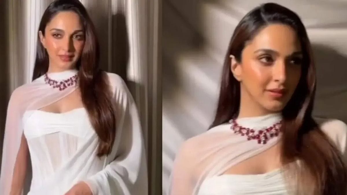 kiara advani ruby necklace look