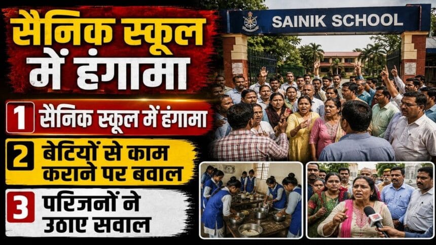 sikar sainik school girls protest