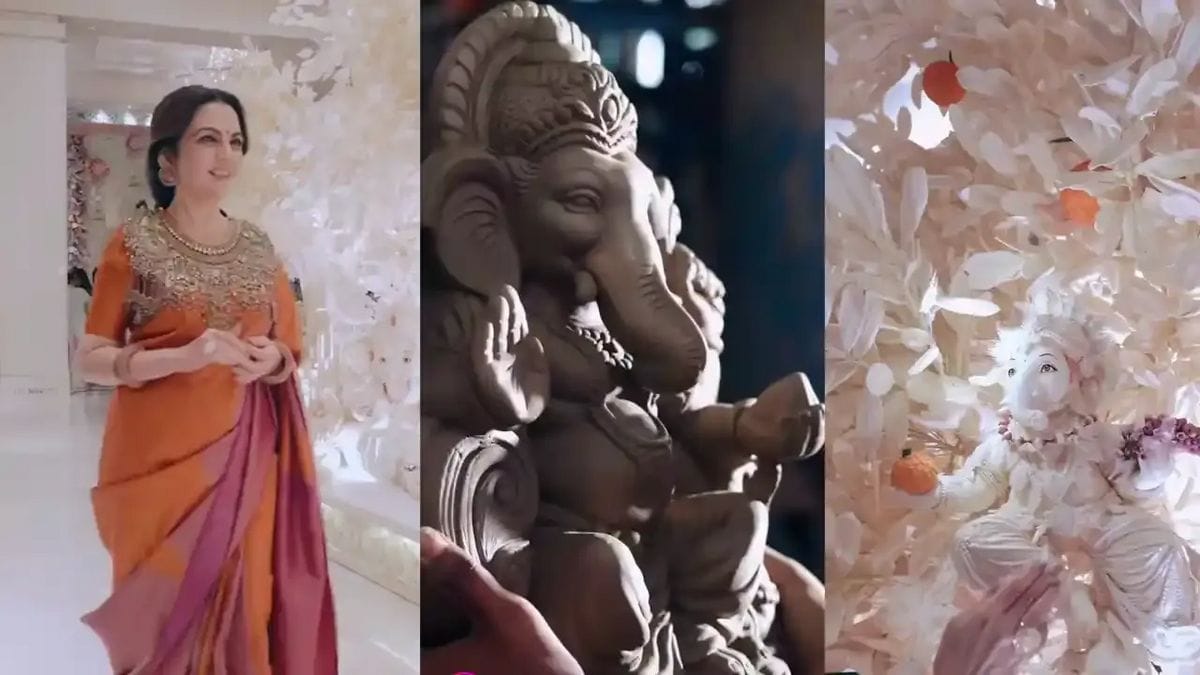 ambani ganesh celebration decor