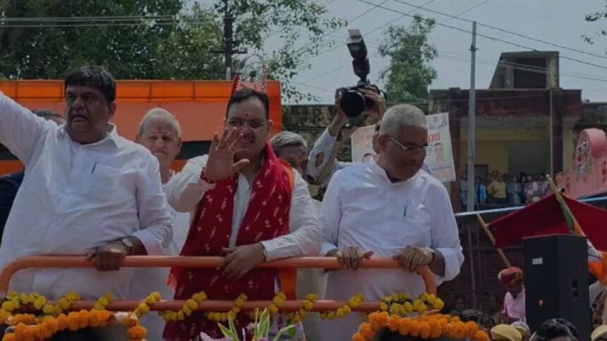 bhajan lal sharma roadshow alwar