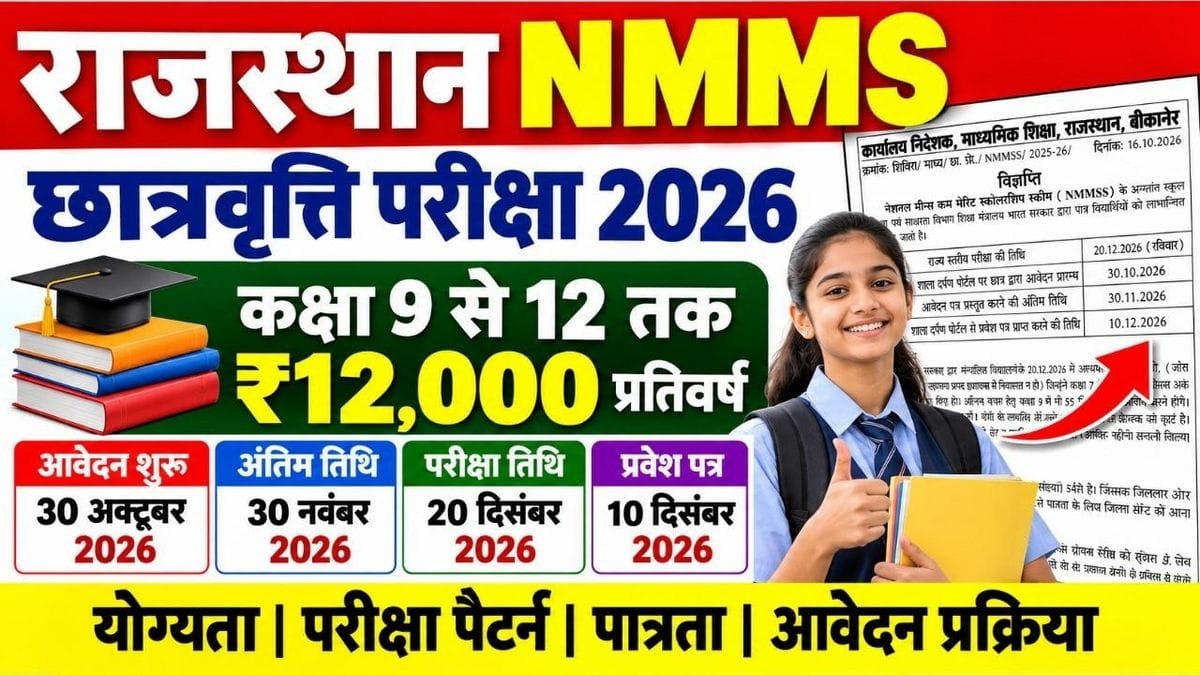 rajasthan student scholarship exam